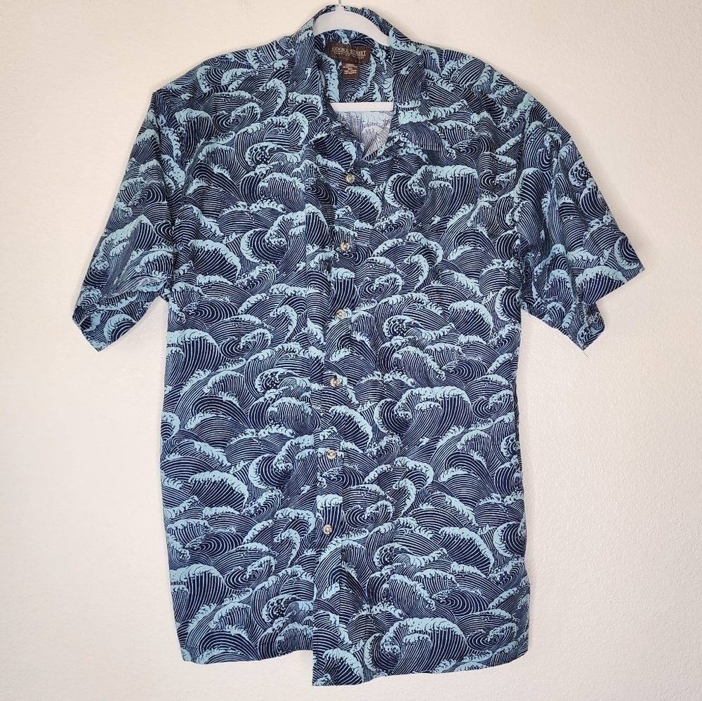Cooke Street Honolulu Wave Cotton Shirt XXL